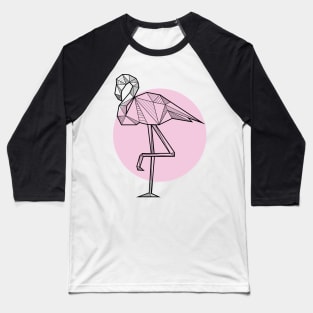 Flamingo - Geometric Animals Baseball T-Shirt